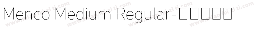 Menco Medium Regular字体转换